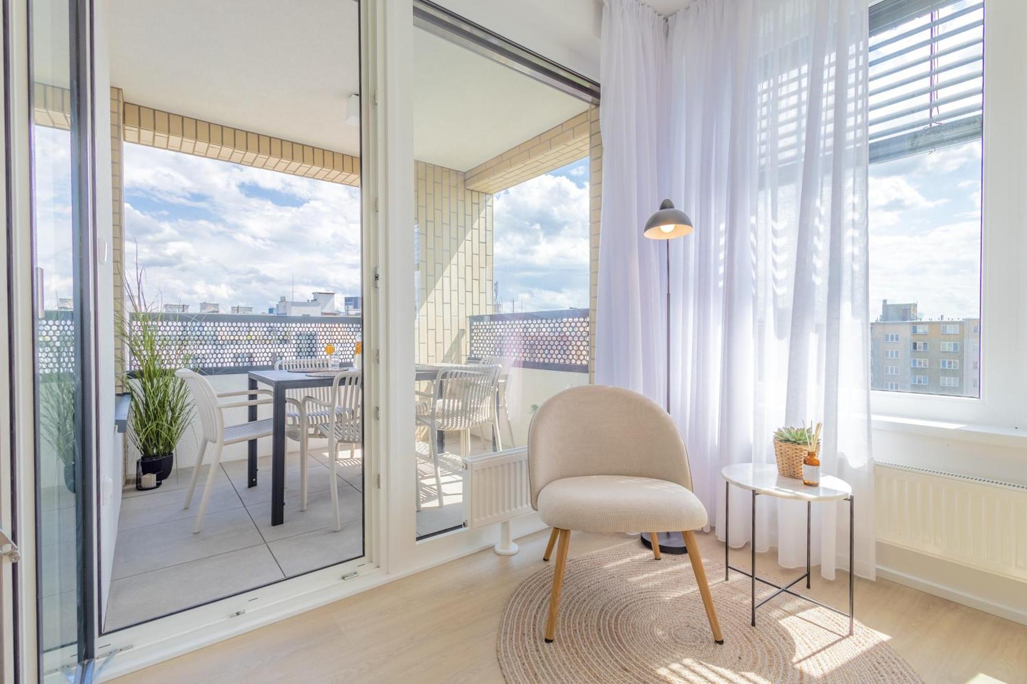 Apartamento Bright 2Br - 7Th Floor, Balcony, Free Parking By Gravity Praga Exterior foto